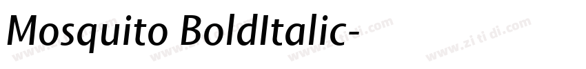 Mosquito BoldItalic字体转换